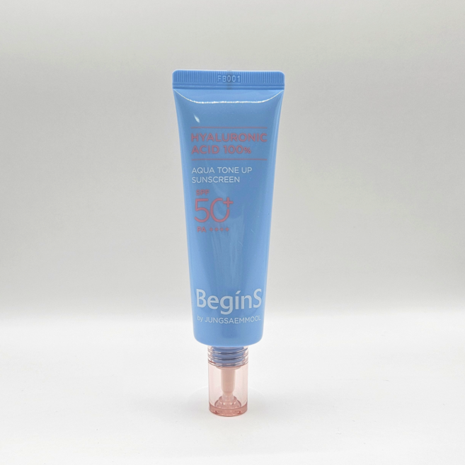 비긴스 바이 정샘물 히알루론산 아쿠아 피치 톤업 선스크린 SPF50+ PA++++ 50ml, 1개