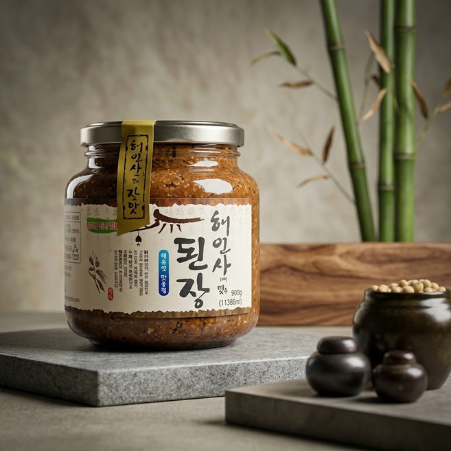 해인사 반찬 발효 된장 전통 건강식, 1개, 900g