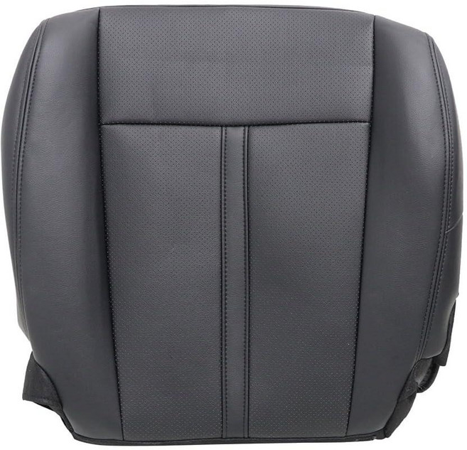 Priprilod Black Driver Side Bottom Seat Cover Perforated Leather Compatible with Lincoln Navigator, Priprilod Black Driver Side Bo