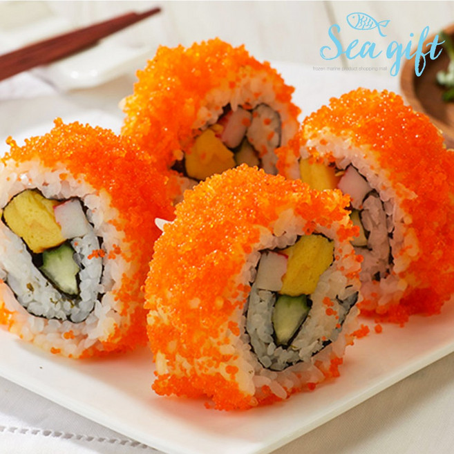 [씨기프트]냉동 날치알 레드 4kg 알밥 마끼 일식 업소용 대용량, 단품, 단품