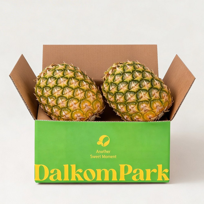 [달콤파크]크라운리스 Dole 스위티오 파인애플 2개입 2kg 내외, 1개, 3kg
