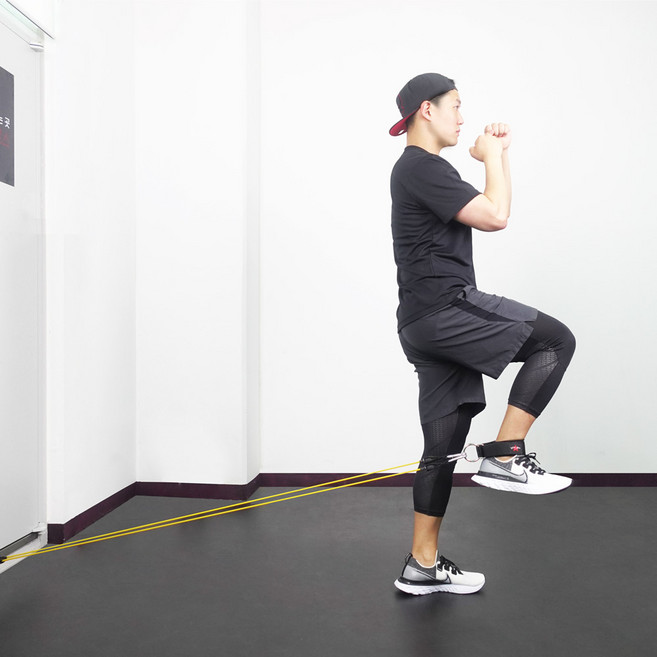 와일드브로스 튜빙밴드 홈트레이닝 근력운동 스트레칭 도어짐, 옐로우 저항력 1.4kg