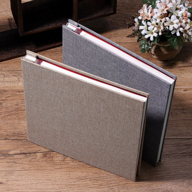 고급 포토북 셀프 사진앨범 가족 추억 보관용ssnn06012508+iiwowo, 그레이_화이트페이지