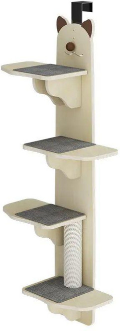활용 계단 해먹 스크래쳐 공간활용 캣타워 원목 강아지계단 펫파마 애견계단 조립형 수납형, 12mm 고양이 원목 다층, 1개