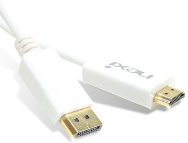 (NEXI) 넥시 Displayport 1.1 to HDMI 케이블 3M (NX212) (화이트), 1개