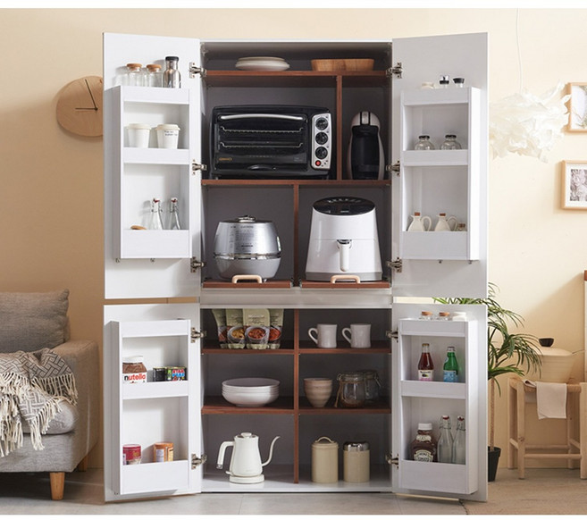 냉장고형수납장 800 양문형주방수납장 예쁜 주방신혼가구, 화이트