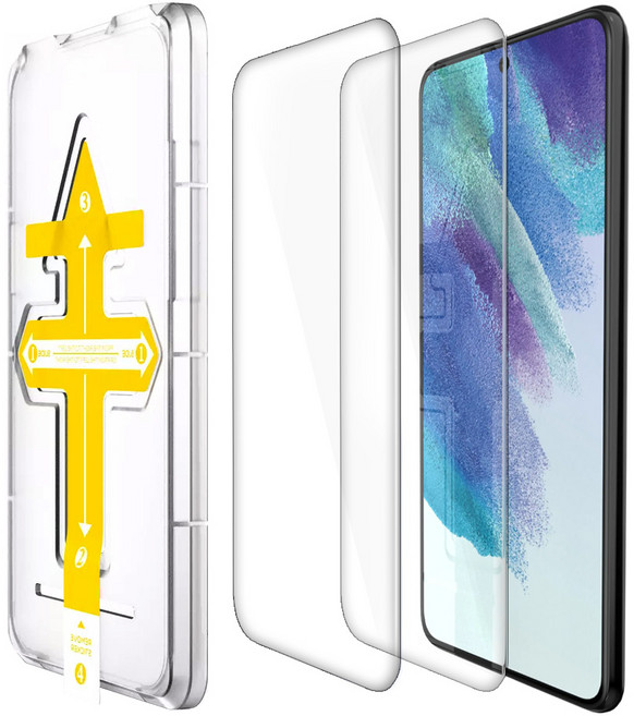 제트스킨 쉽게 붙이는 9H 강화유리 액정보호필름 2매 + 가이드툴, 1세트