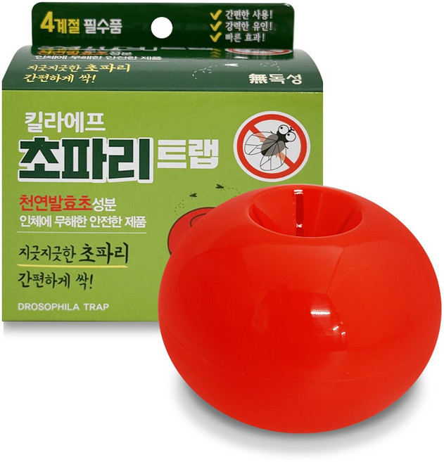 킬라에프 초파리 트랩 15g 유인제 과일파리 벌레제거