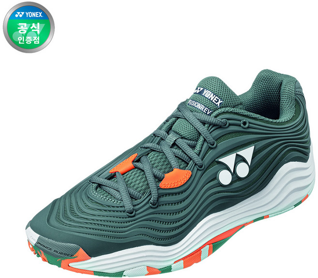요넥스 퓨전레브5 테니스화 공용 클레이코트 올리브 SHT-F5MGCEX