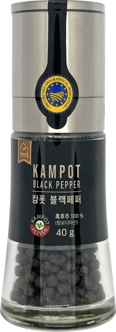 캄폿 라플랜테이션 LA PLANTATION 블랙페퍼 흑후추 그라인더, 40g, 1개