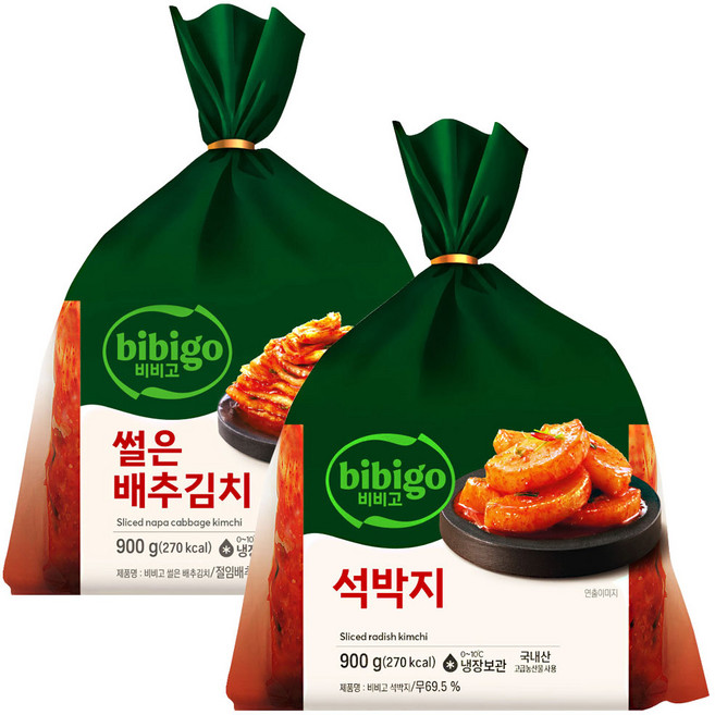 비비고 썰은배추김치900g+석박지900g, 1개