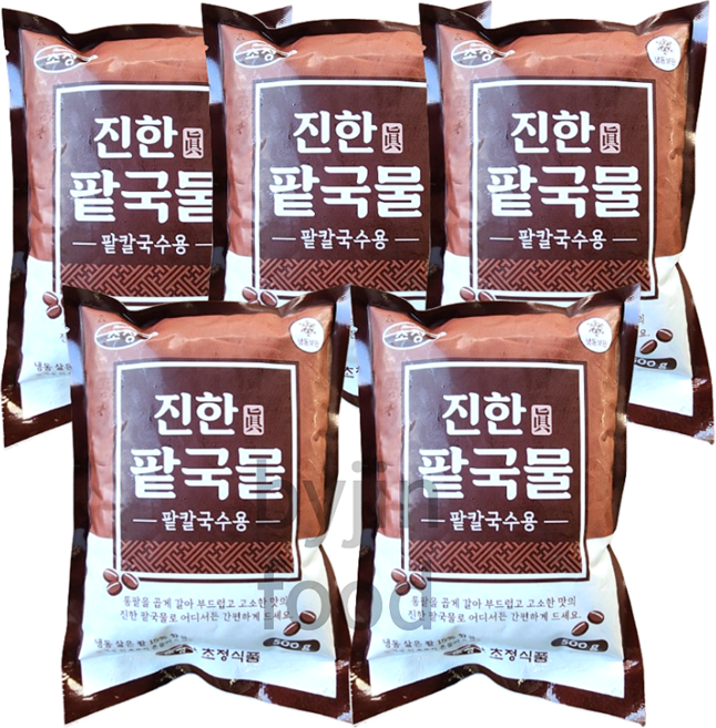 초정식품 진한팥국물 500g 팥칼국수용 팥물, 5개
