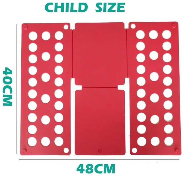 성인 및 어린이용 매직 옷 접이기 티셔츠 점퍼 정리함 시간 절약 빠른 옷 접기 보드 옷걸이, 02 Child Random color
