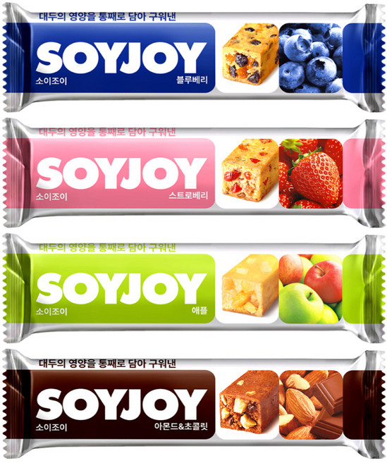 소이조이 에너지바 4종 세트, 1세트, 120g