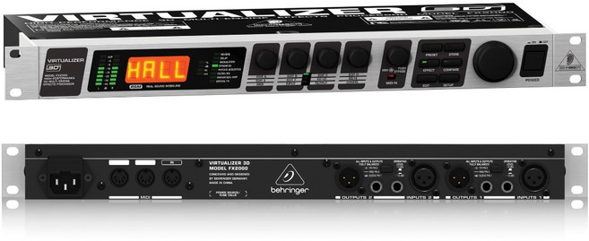 베링거 FX2000 음향 사운드 이펙터 3D엔진 MIDI 파라미터