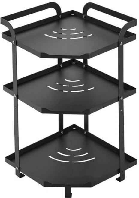 모서리선반 스탠드형 냄비정리대 후라이팬정리대 주방 욕실코너선반 2단 3단 4단, 코너선반 3단