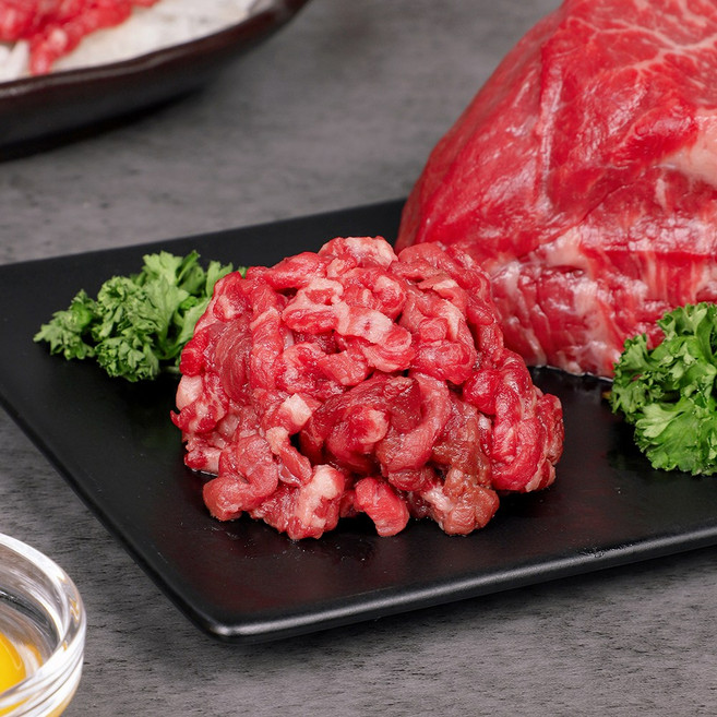 [마장동]한우육회 국내산 1등급 육회 당일작업 신선 소고기육회, 1kg, 1개