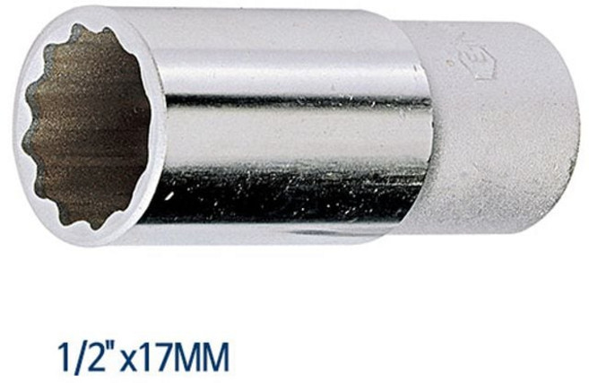 (3 세트) 지니어스 12각 롱핸드소켓 복스알 1 2in x 17mm