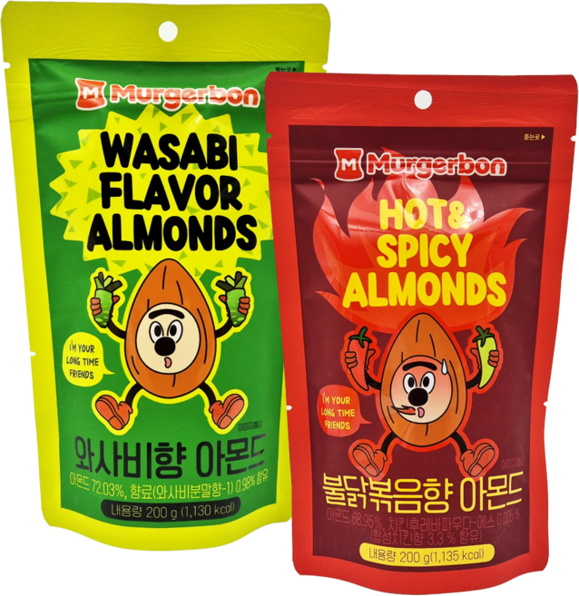 머거본 와사비향 아몬드+불닭볶음향 아몬드