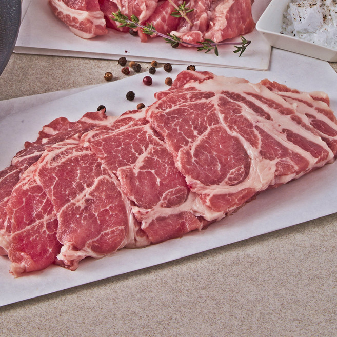 삼형제고기 1등급 한돈 제육볶음용 목살 냉장, 1kg, 1개