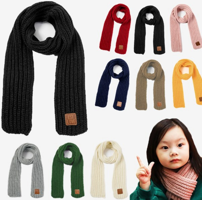 KC인증 아동 니트 쁘띠 머플러 목도리 크리스마스선물로 딱!