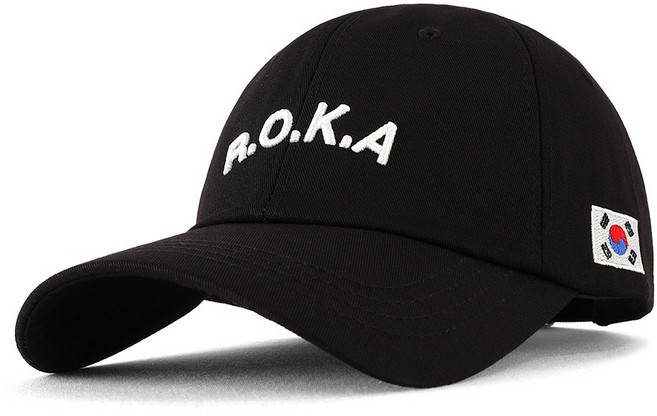 팸드님 국내제작 ROKA 태극기 자수 볼캡 남녀공용 야구모자