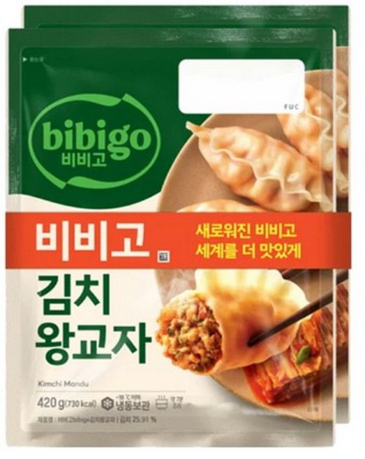 비비고 김치 왕교자, 420g, 6개