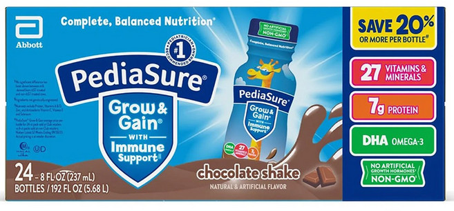 페디아슈어 초콜릿 쉐이크 237ml x24병 Pediasure Chocolate, 24