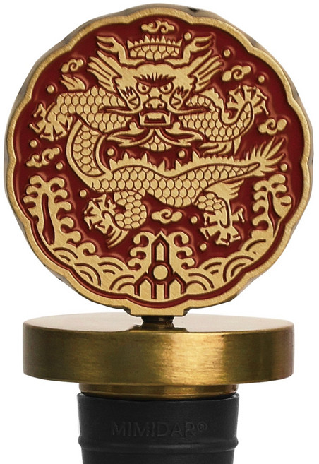 미미달 조선왕실 와인마개 와인스토퍼 외국인선물 한국전통선물 국립중앙박물관 굿즈, 적색, 1개