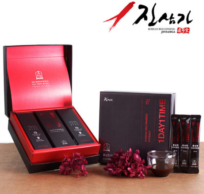 평생건강 진삼가 홍삼정원데이원타임30포 홍삼스틱 홍삼액 진세노사이드58mg, 1박스, 30회분