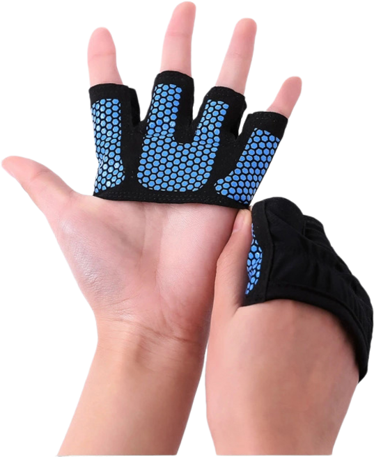 헬스 장갑 실외 자외선 차단 실리콘 미트, 파랑