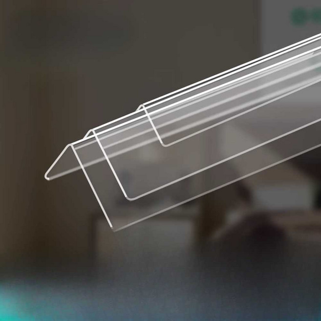 투명 아크릴 모서리 보호대 코너 가드 충돌방지 각대, 1. 아크릴 17x17mm 0.8m,, 1개