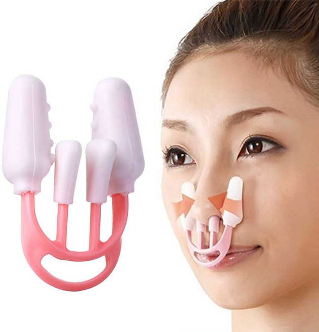 실버카우 콧볼 코교정기 콧대업 예쁜코만들기, 1개, 화이트핑크