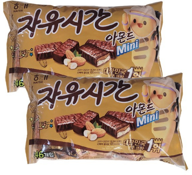 자유시간 아몬드 미니, 506g, 2개