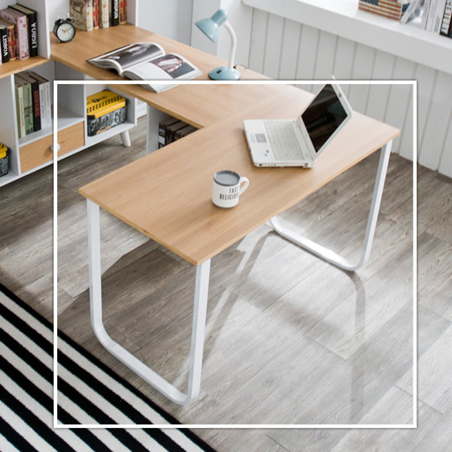 우아미가구 하노버 책상테이블 1200, 워시