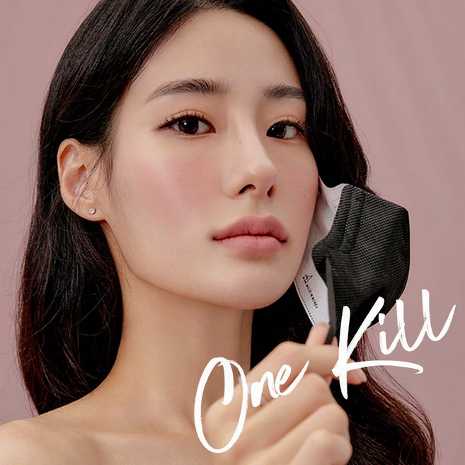 KF필터 살균 원킬 마스크 30매 카드거울 무료 증정 할인행사 아이테라 국산 고급 새부리형 실내 뷰티 덴탈 인증 피부 병원 인생 비말차단 황사 프리미엄 마스크, 트루블랙 30매, M, 1개
