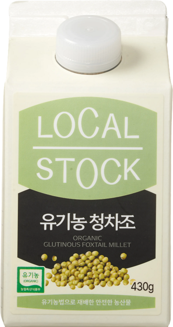 [로컬스톡] 국내산 유기농 청차조, 1개, 430g