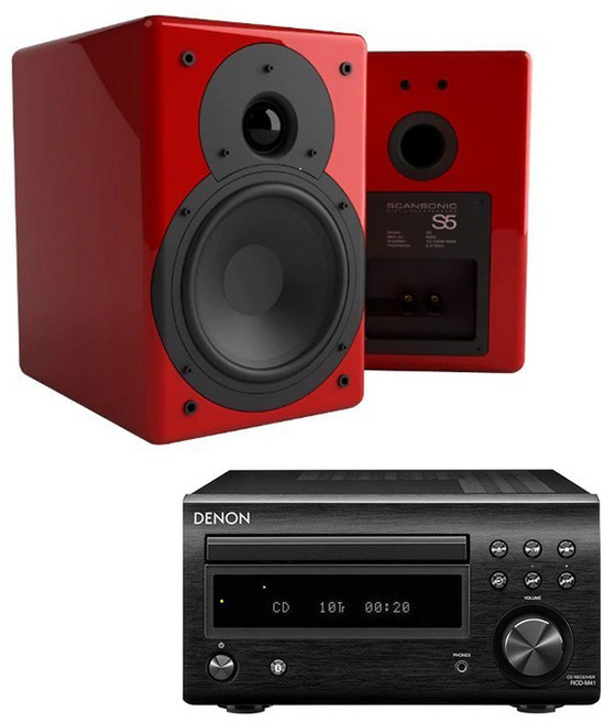 데논 RCD-M41 + S5 블루투스 오디오 (스피커포함), 단품