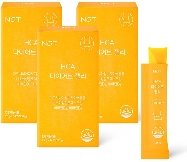 HCA 다이어트 젤리 (망고맛), 3박스, 14회분