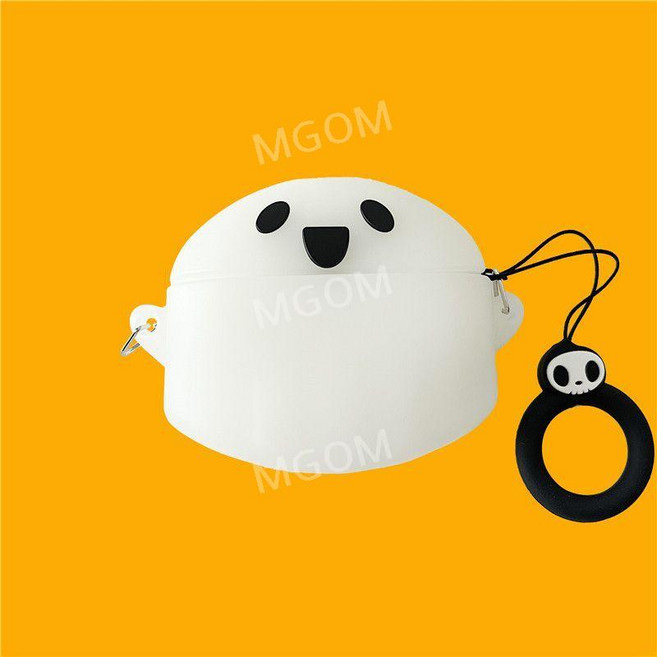 비츠 스튜디오 케이스 버즈+ Beats Studio Buds + 이어폰 보호 커버 호환, Beats Studio Buds+, 야광 화이트 고스트, 1개