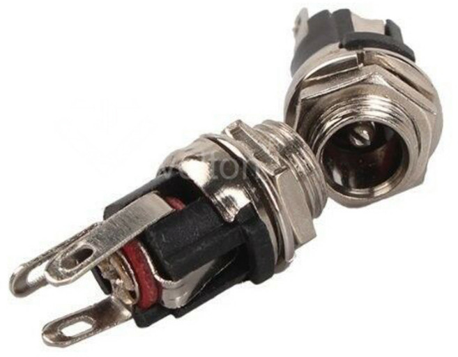 DC 제작용 너트 샷시용 잭 고급형 외경 5.5mm 내경 2.1mm 고정용 어댑터잭 DIY용 SDP0011, 1개, 상세페이지 참조