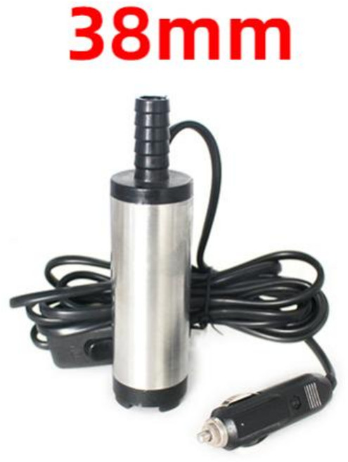 농업용펌프 12Lmin 30Lmin 12V 24 V 220V 자동차 디젤 등유 연료 이송 물 흡입 전기 잠수정 오일 12 볼트, 2) 38mm white car  12V