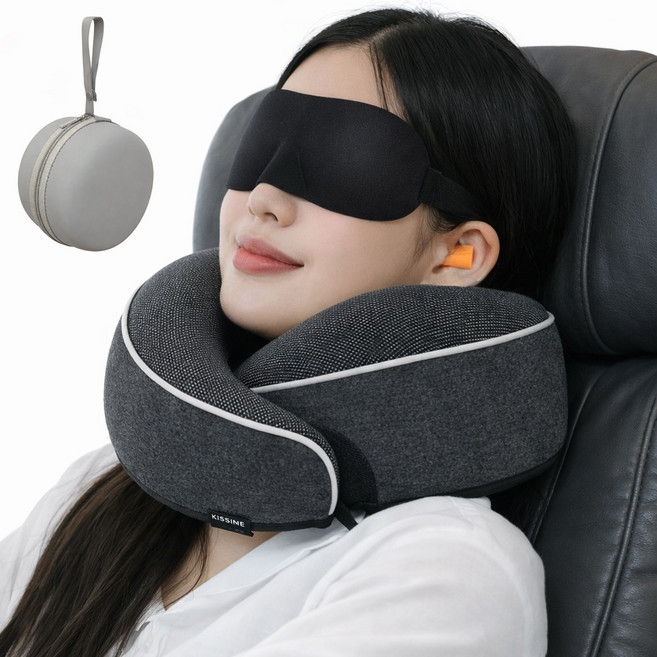 키씨네 여행용 기내 목베개 메모리폼