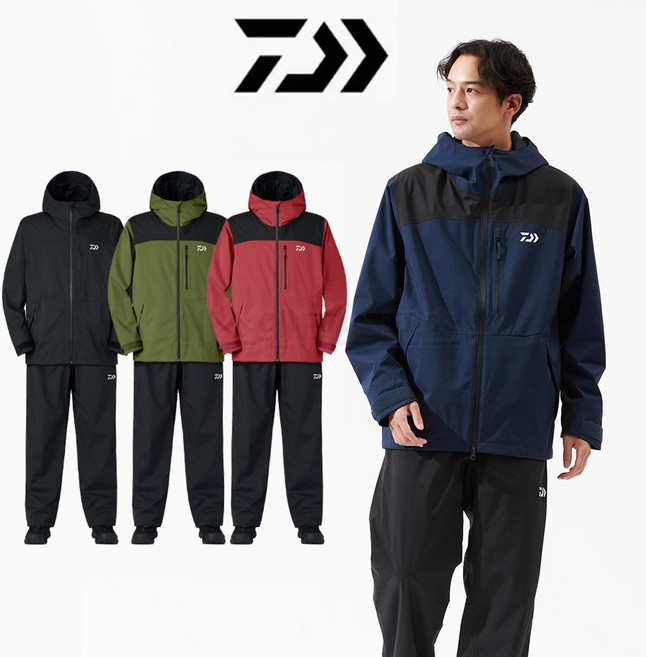 다이와 DAIWA 낚시복 레인 슈트 DR-3625 상하의 세트 우의 비옷 갯바위 루어 선상