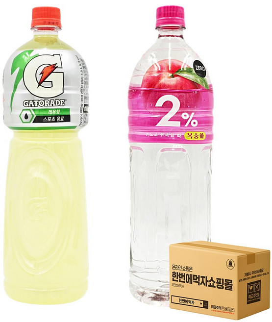 33) [한번에먹자] 1.5L 이온음료 혼합세트 / 게토레이 + 이프로 제로 / 각1개씩 총2페트
