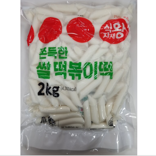 식자재왕 쫀득한 쌀떡볶이, 3개, 2kg