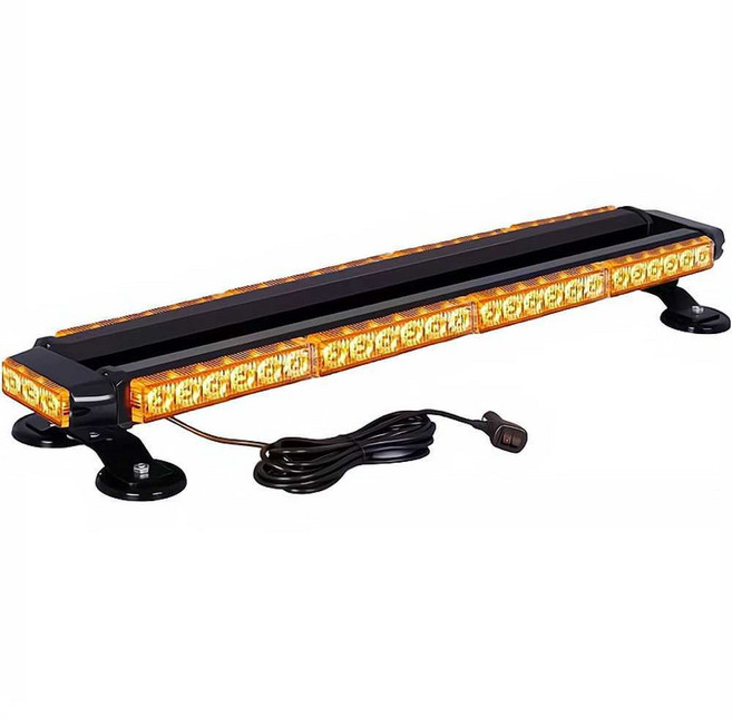 차량용 LED 경광등 출동 싸이키 렉카 공사 라이트, 노란색 97 cm 12-24v (무선리모컨), 1개