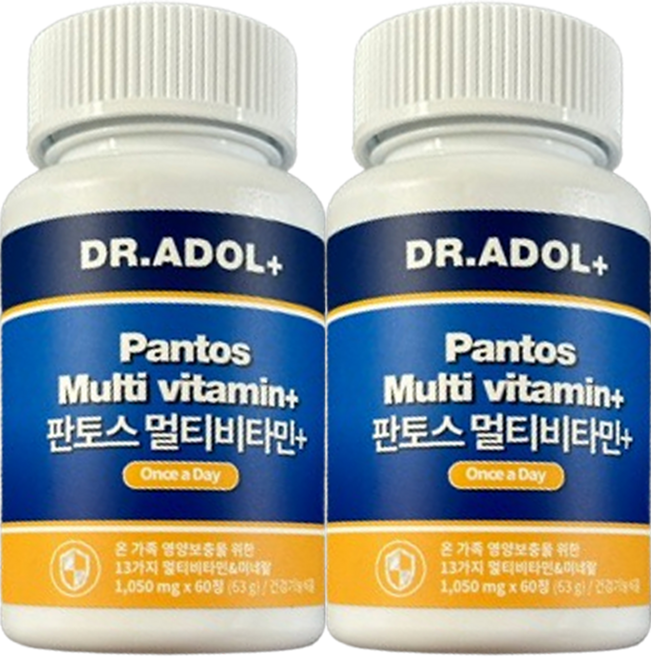 닥터아돌2통 판토스 멀티비타민+ a, 60정