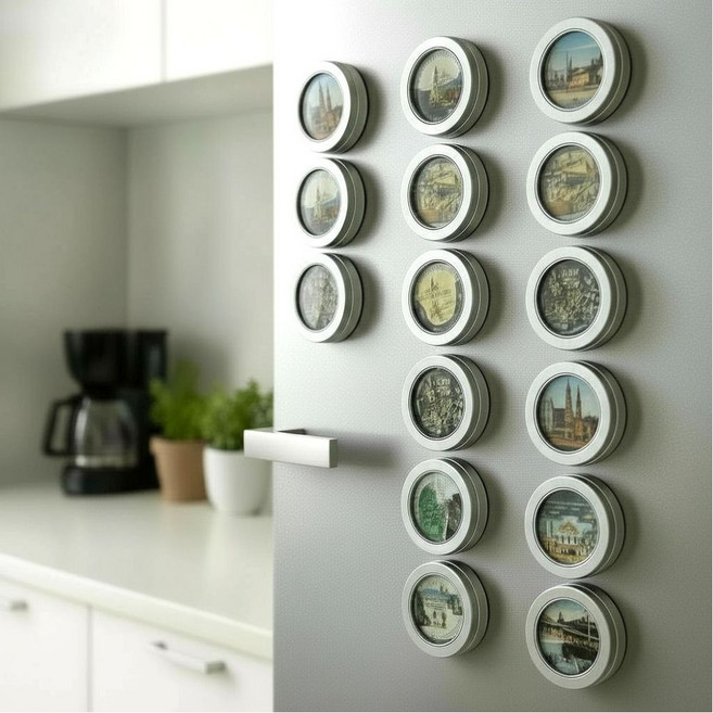 메달 보관함 자석 부착 수납함 태권도 마라톤 디스플레이 케이스 전시 거치대, 단품