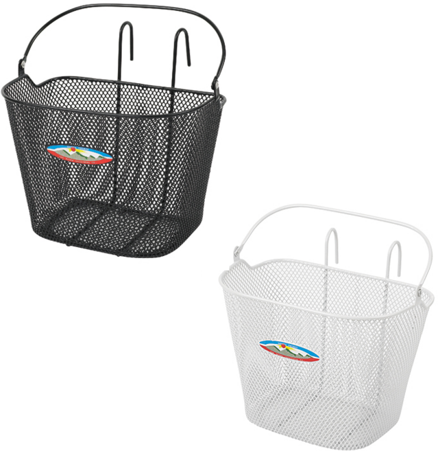 자전거 걸이 바구니 소 중 대 / 핸들 걸이식 걸이형 탈부착 바스켓 자전거 바구니, 화이트, 1개